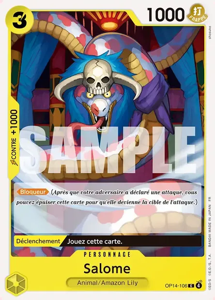 Salome, carte One Piece OP14-106 — extension LES SEPT DE LA MER D'AZUR