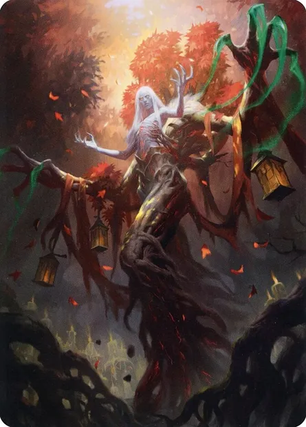 Wrenn and Seven // Wrenn and Seven, Magic card AMID 9 — Midnight Hunt Art Series set