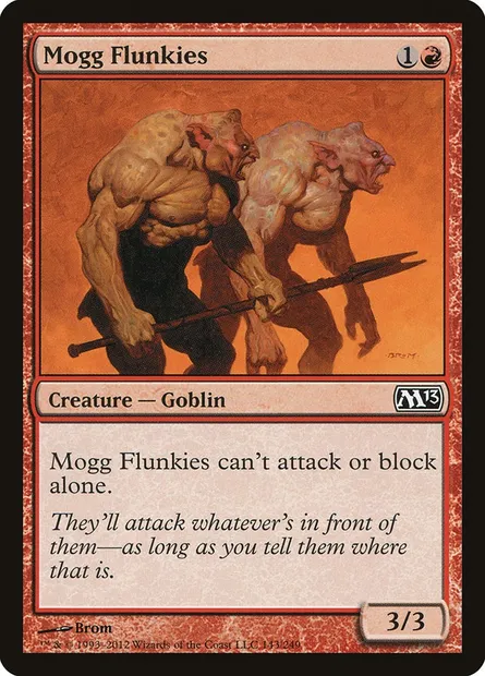 Mogg Flunkies, Magic card M13 143 — Magic 2013 set