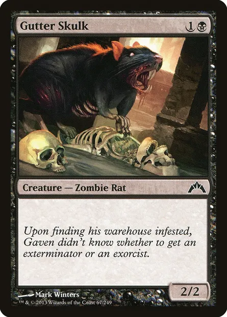 Gutter Skulk, Magic card GTC 67 — Gatecrash set