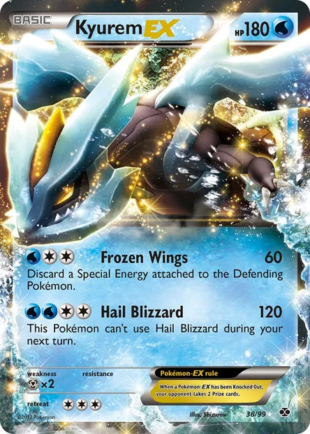 Kyurem-EX, Pokémon card NXD 38 — Next Destinies set