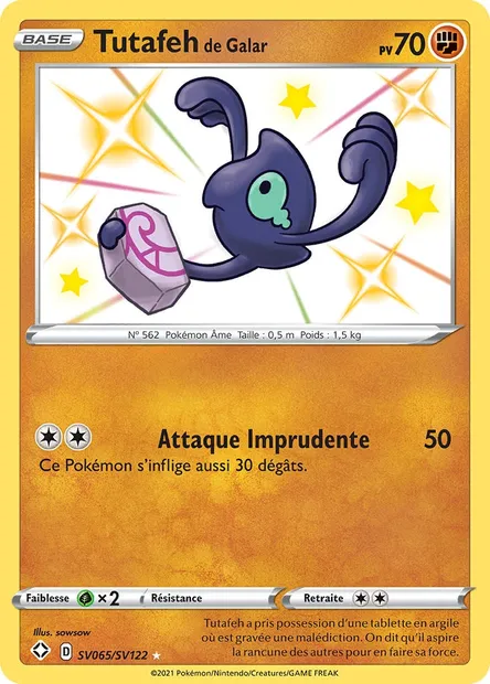 Tutafeh de Galar, carte Pokémon SHF SV065 — extension Destinées Radieuses