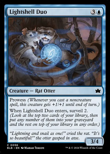 Lightshell Duo, Magic card BLB 56 — Bloomburrow set