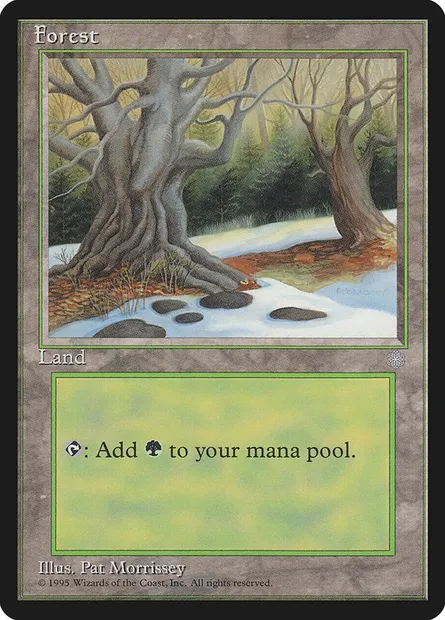Forest, Magic card ICE 382 — Ice Age set