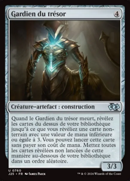 Gardien du trésor, carte Magic J25 760 — extension Foundations Jumpstart