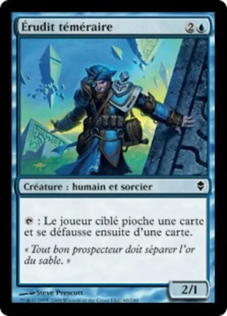 Érudit téméraire, carte Magic ZEN 60 — extension Zendikar