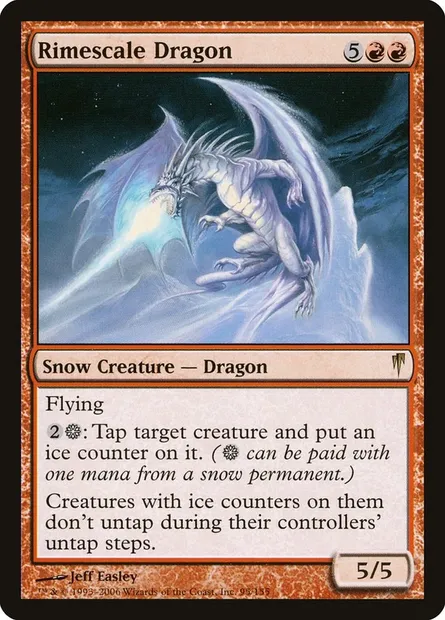 Rimescale Dragon, Magic card CSP 95 — Coldsnap set