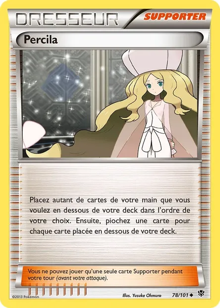 Percila, carte Pokémon PLB 78 — extension Explosion Plasma