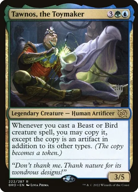 Tawnos, the Toymaker, Magic card PBRO 222p — The Brothers' War Promos set