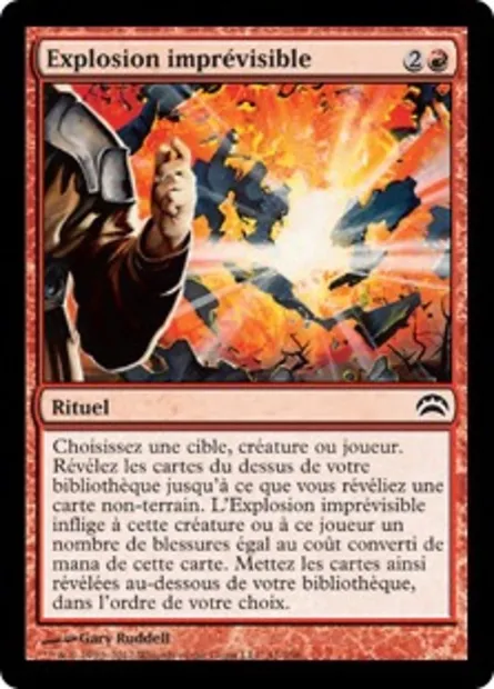 Explosion imprévisible, carte Magic PC2 41 — extension Planechase 2012
