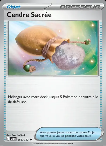 Cendre Sacrée, carte Pokémon DRI 168 — extension Rivalités Destinées