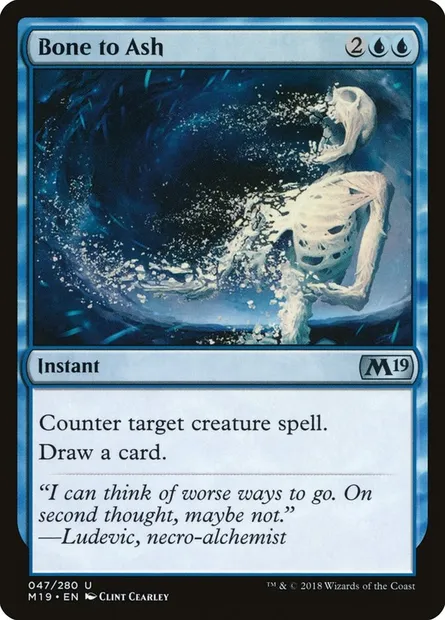 Bone to Ash, Magic card M19 47 — Core Set 2019 set