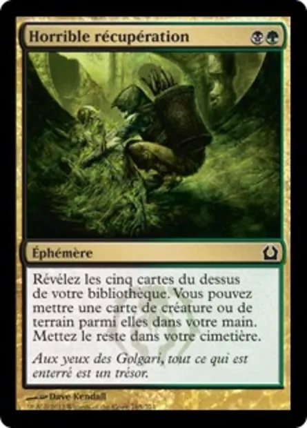 Horrible récupération, carte Magic RTR 165 — extension Retour à Ravnica