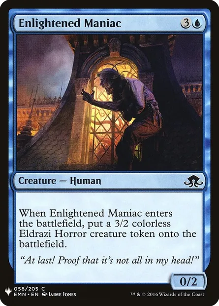 Enlightened Maniac, Magic card PLST EMN-58 — The List set
