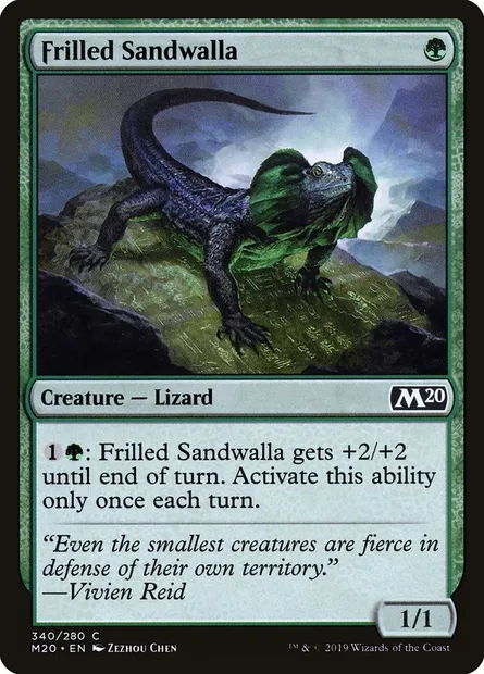 Frilled Sandwalla, Magic card M20 340 — Core Set 2020 set