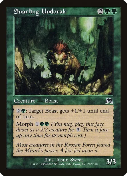 Snarling Undorak, Magic card ONS 283 — Onslaught set