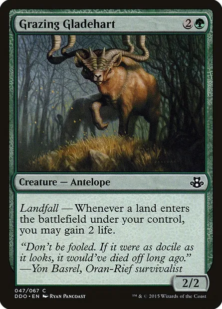 Cerfeclair paissant, carte Magic DDO 47 — extension Duel Decks: Elspeth vs. Kiora