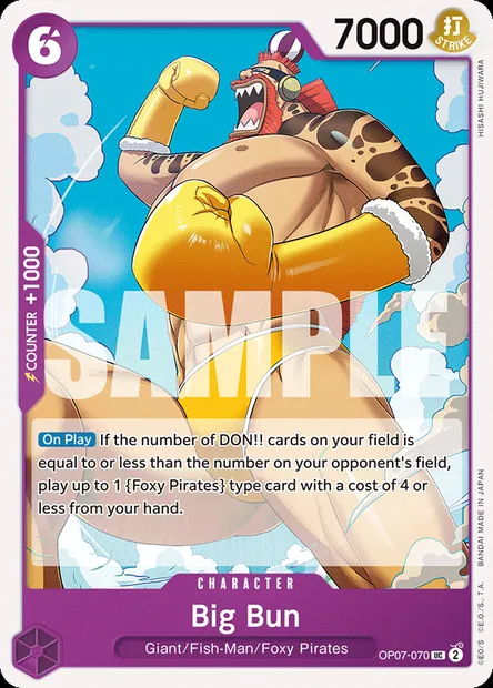Big Bun, carte One Piece OP07-070 — extension 500 YEARS IN THE FUTURE