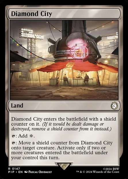 Diamond City, Magic card PIP 147 — Fallout set