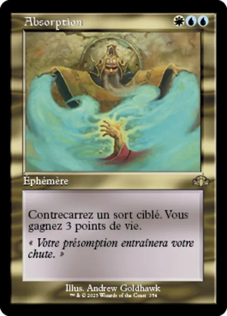Absorption, carte Magic DMR 354 — extension Dominaria Remastered