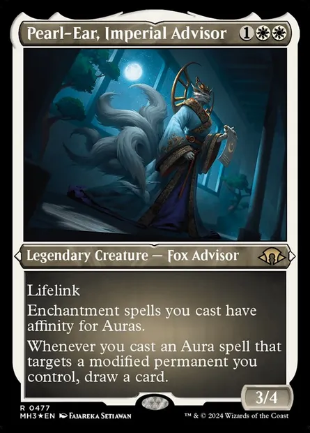Pearl-Ear, Imperial Advisor, Magic card MH3 477 — Modern Horizons 3 set