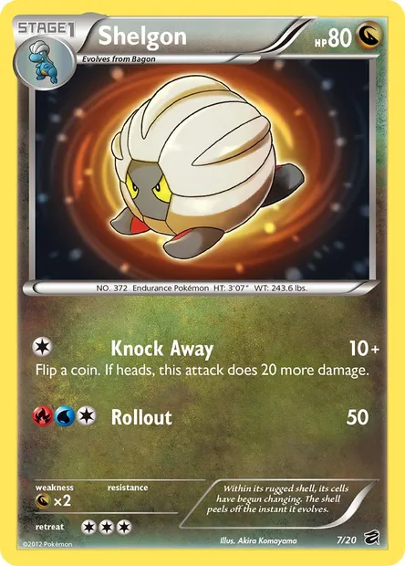 Shelgon, Pokémon card DRV 7 — Dragon Vault set