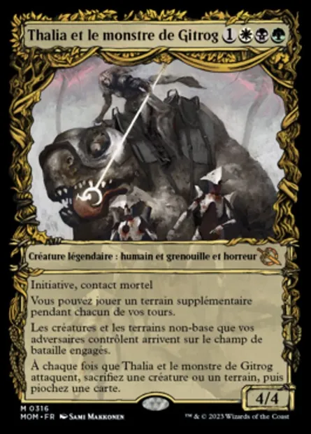 Thalia et le monstre de Gitrog, carte Magic MOM 316 — extension L'invasion des machines