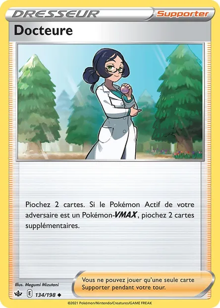 Docteure, carte Pokémon CRE 134 — extension Règne de Glace