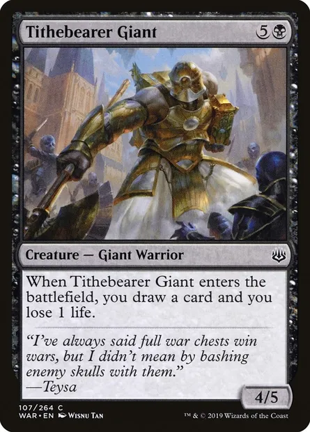 Tithebearer Giant, Magic card WAR 107 — War of the Spark set