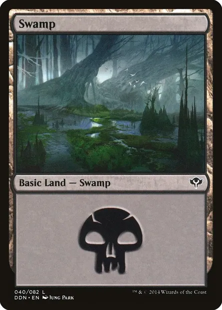 Swamp, Magic card DDN 40 — Duel Decks: Speed vs. Cunning set