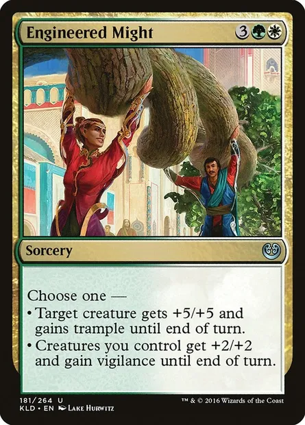 Engineered Might, Magic card KLD 181 — Kaladesh set