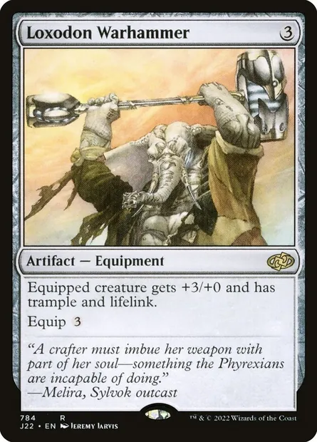 Loxodon Warhammer, Magic card J22 784 — Jumpstart 2022 set