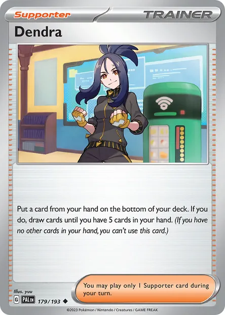 Dendra, Pokémon card PAL 179 — Paldea Evolved set