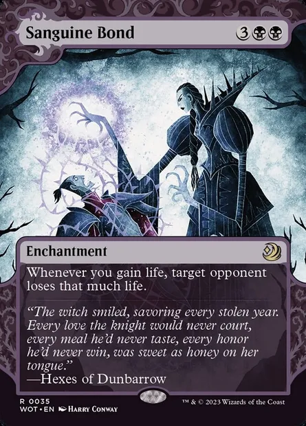 Sanguine Bond, Magic card WOT 35 — Wilds of Eldraine: Enchanting Tales set