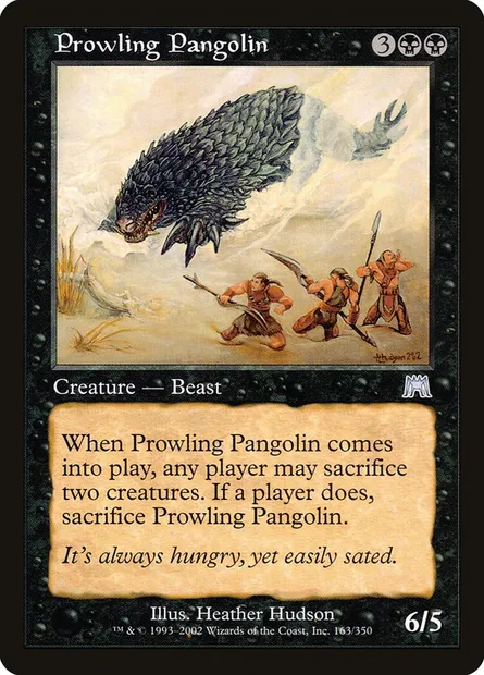 Prowling Pangolin, Magic card ONS 163 — Onslaught set