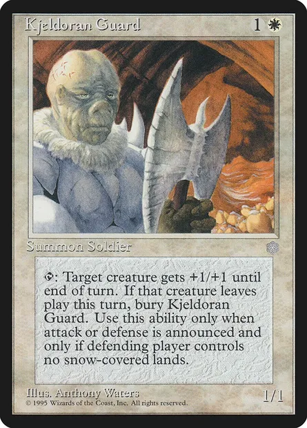 Garde du Kjeldor, carte Magic ICE 35 — extension Ere Glaciaire