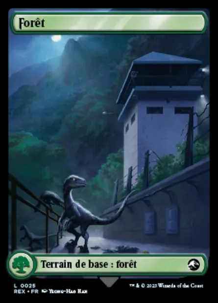 Forêt, carte Magic REX 25 — extension Jurassic World Collection