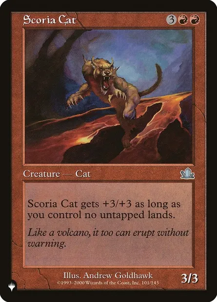 Scoria Cat, Magic card PLST PCY-101 — The List set