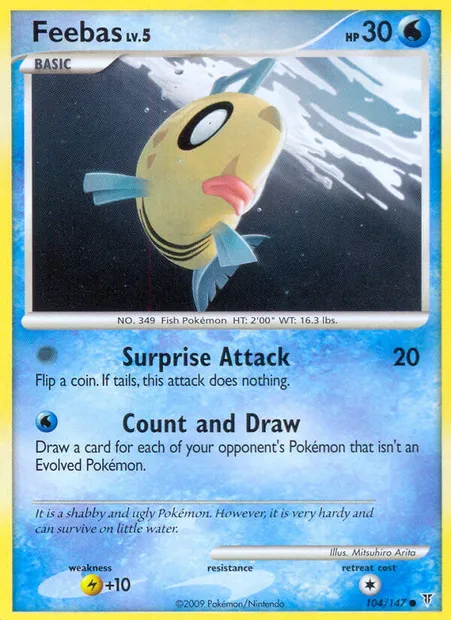 Feebas, Pokémon card SV 104 — Supreme Victors set