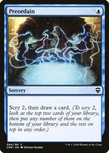 Preordain, Magic card CMR 84 — Commander Legends set