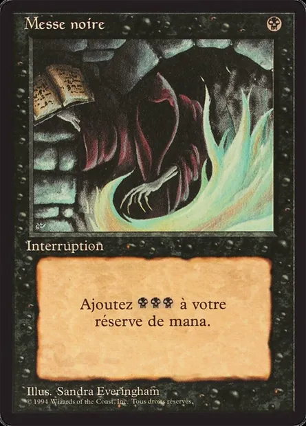 Messe noire, carte Magic FBB 99 — extension Foreign Black Border