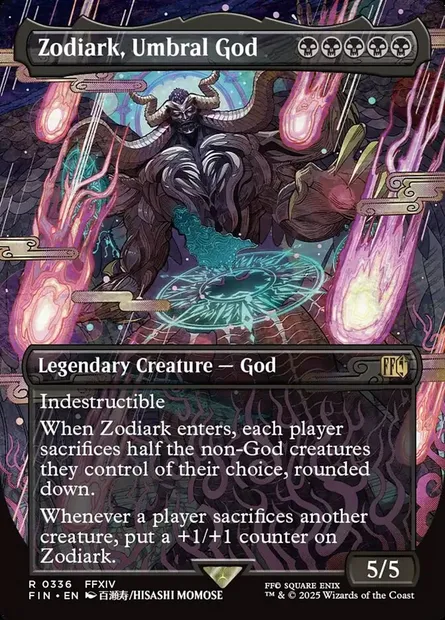 Zodiark, Umbral God, Magic card FIN 336 — Final Fantasy set