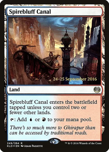 Spirebluff Canal, Magic card PKLD 249s — Kaladesh Promos set