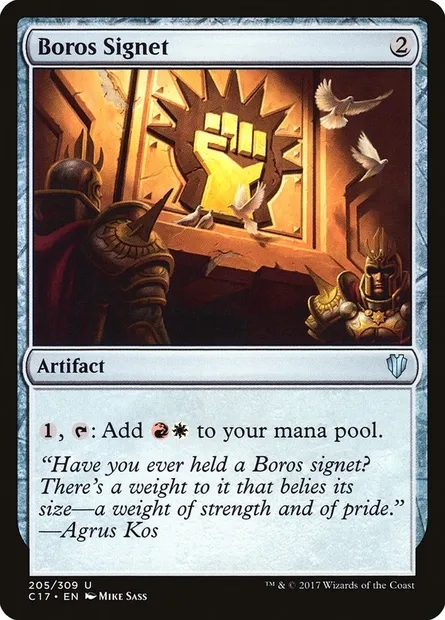 Boros Signet, Magic card C17 205 — Commander 2017 set