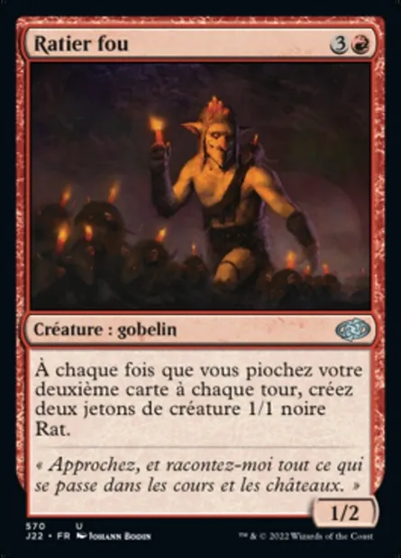 Ratier fou, carte Magic J22 570 — extension Jumpstart 2022