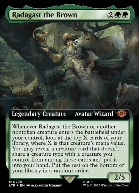 Radagast the Brown, Magic card LTR 776 — The Lord of the Rings: Tales of Middle-earth set