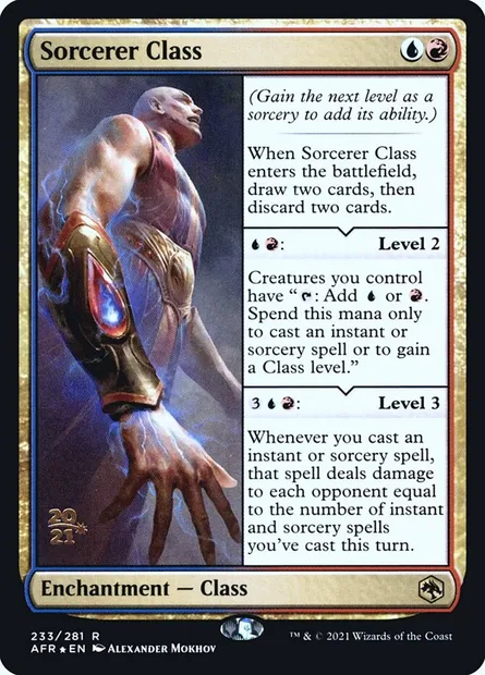 Sorcerer Class, Magic card PAFR 233s — Adventures in the Forgotten Realms Promos set