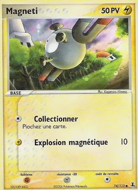 Magnéti, carte Pokémon DS 74 — extension EX Espèces Delta