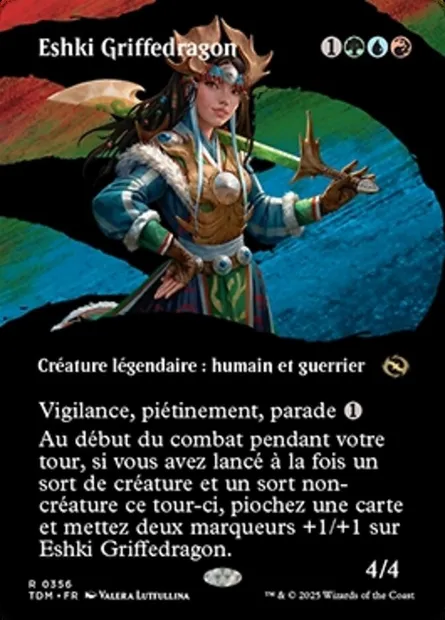 Eshki Griffedragon, carte Magic TDM 356 — extension Tarkir: Dragonstorm