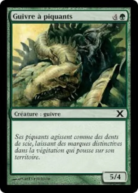 Guivre à piquants, carte Magic 10E 298 — extension Dixième édition
